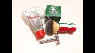 Бритье. Алмаз, Eddison blade, Green Mountain soap, RazoRock Tricolore, Malizia vetiver