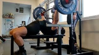 155KG Bench press one rep max PR