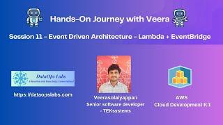 Session 11 - Hands-On - Build Event Driven Architecture - AWS CDK - Lambda and EventBridge