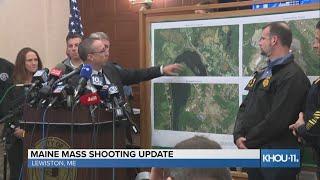 Maine authorities give update on manhunt for suspected gunman in Lewiston mass shooting