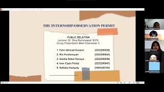 Fahri's group presentation (meet 3-5) - Public Relation UNTIRTA