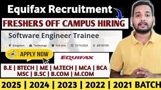 EQUIFAX FRESHERS HIRING 2024 | JOB OPENING | RECRUITMENT DRIVE | DIRECT TEST | NO RESUME | INTERVIEW