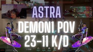 Demon1 POV Astra on Haven 23-11 K/D (VALORANT Pro POV)