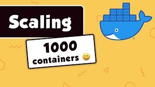 How to scale docker containers using Nginx as reverse proxy and load balancer