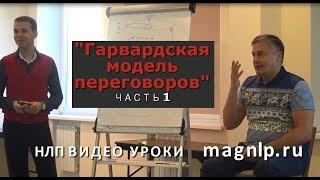 Гарвардская модель переговоров часть 1