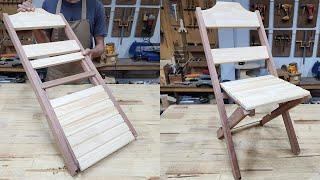 Impressive Woodworking Folding Chair