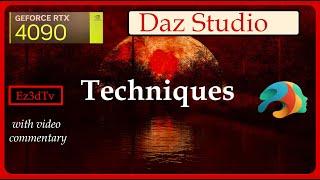 "Techniques" in Daz Studio with RexRed | Ez3DTv