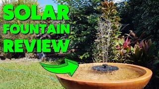 Bird Bath Solar Fountain Water Feature | REVIEW