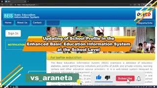 How to Update School Profile in the Enhanced Basic Education Information System (EBEIS)