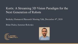 Kortx: A Streaming 3D Vision Paradigm for the Next Generation of Robots