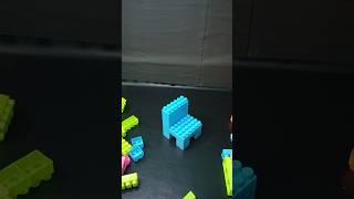 Satisfying DIY Blocks Chair | Lego Building Blocks videos | #buildingblockstoys #shorts