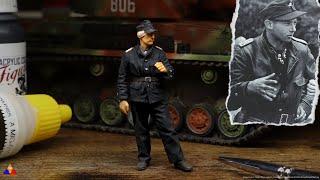 Painting 1/35 Panzer Crewmen… Made Easy! | WWII German Tanker Uniform Tutorial