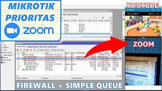 Pisah Trafik ZOOM Meeting di Mikrotik || Port Firewall Mangle, Simple Queue, IP Address List