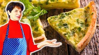 How To Cook A Traditional French Leek Tart - Tarte Aux Poireaux