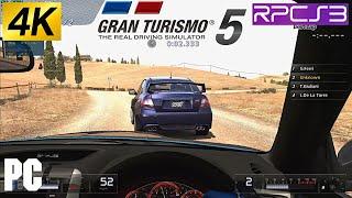 PS3 Gran Turismo 5 on PC 4K RPCS3 emulator GT5