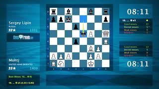 Chess Game Analysis: Mohtj - Sergey Lipin : 1-0 (By ChessFriends.com)