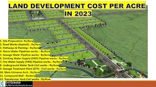 Residential Layout Development Cost Per Acre in 2023 | Detailed Layout Estimation in 2023 |