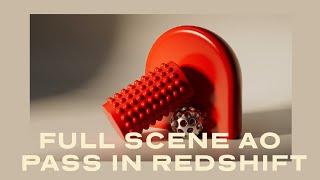 Easy AO pass in Cinema 4D and Redshift