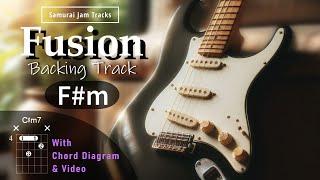 Chill Fusion Groove Guitar Backing Track in F# minor