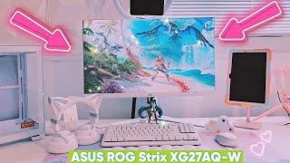 !!!UNBOXING!!! Monitor gaming ASUS ROG Strix XG27AQ-W (white edition) 