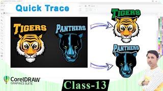 #13 Quick Tracing in CorelDraw, Automatic Trace