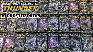 30 Lost Thunder Booster Pack Opening