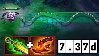 Insane One Shot Builds Pudge 22Kills Overwhelming Blink + Ethereal Blade Dota 2