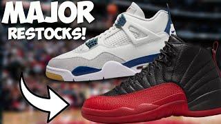 RESTOCKING NOW Jordan 12 Flu Games & March Sneaker Line Up! Jordan 4 SB Navy Union Jordan 1s & More!