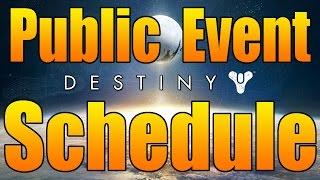 Destiny Tips/Tricks: When do Public Events Happen (Public Event Schedule)