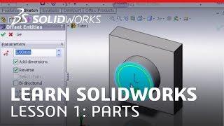 Tutorial - Learn SOLIDWORKS Lesson 1: Parts - SOLIDWORKS