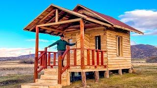 I Built an Amazing Wooden House Alone! Wooden House Building from Start to Finish.