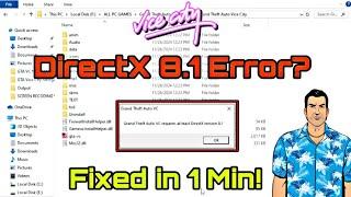 Fix DirectX 8.1 Error in GTA Vice City on Windows 10 & 11 (100% Working) | Run GTA VC Easily