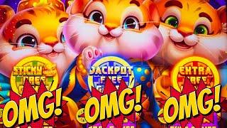 TRIPLE FEATURE!!! ANOTHER JACKPOT!?  SAN FA TIGERS Slot Machine (AINSWORTH)