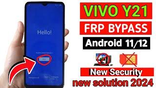 New Security 2024 - ViVO Y20/Y12s/Y20g/Y20s/Y20i/Y12g Frp Bypass/Google Lock Bypass Android 11 No Pc