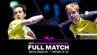 FULL MATCH | Hugo Calderano vs Truls Moregard | MS R32 | #WTTChongqing 2024