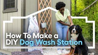 How To Make a DIY Dog Wash Station