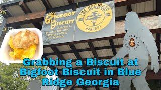 Grabbing a Biscuit at Bigfoot Biscuit in Blue Ridge Georgia