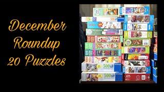 Jigsaw Puzzles - December Roundup #jigsawpuzzle