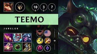 Teemo Jungle vs Kayn: Legendary - NA Grandmaster Patch 14.18