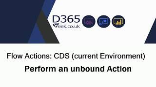 Flow Actions: CDS (current environment) - Perform An Unbound Action