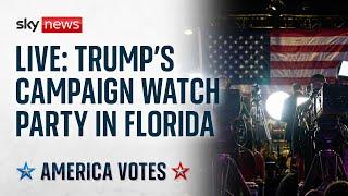 US election latest: Donald Trump expected to speak at campaign watch party in Florida