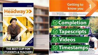 New Headway Pre-Intermediate 5th Edition - Unit 1: Getting to Know You || Student's Book