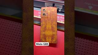 Mobile Back Sticker | Motorola G85 5G Black Sticker Leather Strap | Mobile Back Skin |Fariya Telecom