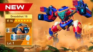 NEW WEAPON Dreadshot 16 with Panther, Redox & Onyx - Mech Arena