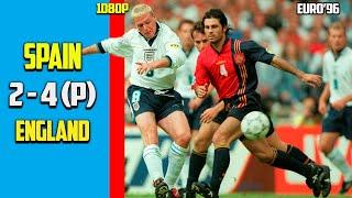 England vs Spain 0 - 0 [4 - 2] Quarter Final Euro 96 HD