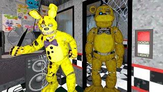 ANIMATRONICS SCARE THE SECURITY GUARD FNAF COOP Garry's Mod