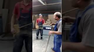 Уборка цеха под музыку