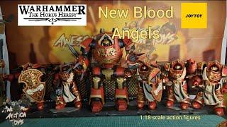 Warhammer The Horus Heresy Blood Angels Crimson Paladins Squad & Contemptor-Incaendius Dreadnought.