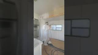 Painting our camper #rvrenovation #camperreno #renovation #rv #rvlife #camper