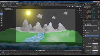 #2  Learn Tutorial on Landscape Modeling & Texturing in Blender [ Kayo Tutorials ]